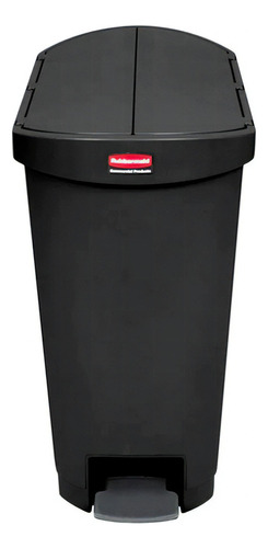 Contenedor De Plástico End Step Rubbermaid 50l, Negro