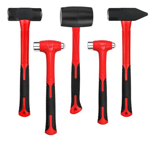 Ct Martillo De 5 Piezas Juego De Bola De 16 Oz Hammer Peen B