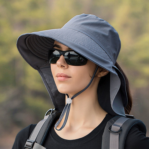 Gorra De Senderismo Para Mujer Con Ala Ancha Upf 50+