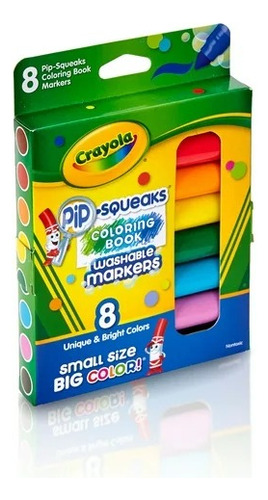 Marcadores Pip-squeark Coloring Book Con 8 Colores Crayola