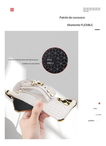 Funda Para Samsung Galaxy A33 5g/a73/a53 5g, Funda Protectora De Poliuretano Con Estampado De Cocodrilo, Correa De Muñeca