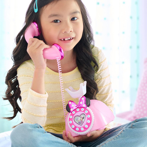 Disney Junior Minnie Mouse Ring Me Teléfono Giratorio Con Lu