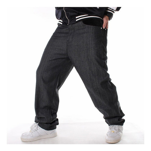 Pantalones Vaqueros Holgados Para Hombre, Talla Grande [u]