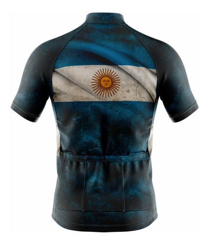 Imagen 2 de 2 de Remera De Ciclismo Homenaje Malvinas Argentinas Mod 3