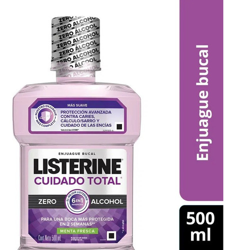 Listerine Cuidado Total Zero X500ml