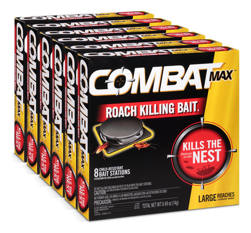 Trampas Para Cucarachas Combat Max Estaciones De Cebo Grande