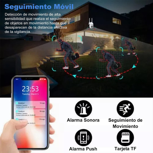 5g Cámara De Seguridad Wifi Audio Bidireccion Con Alarma