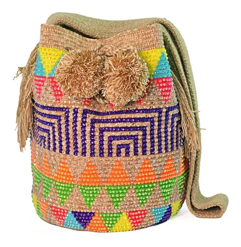 Mochilas Wayuu Decoradas En Pedreria | 📦