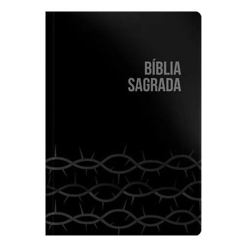 Bíblia Sagrada | Nvi | Letra Grande | Capa Brochura Preta Espinhos - Editora Geográfica 