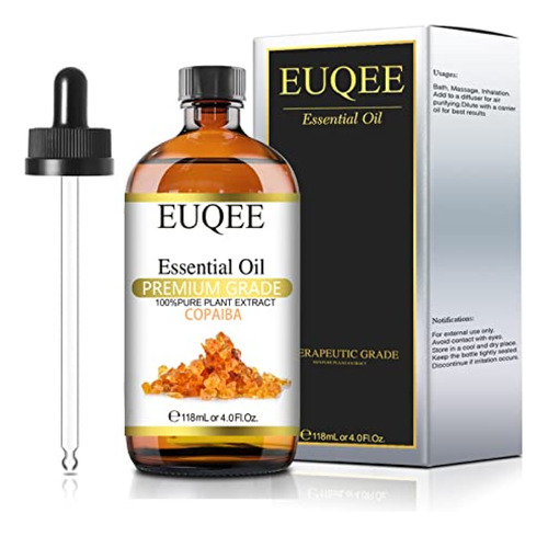 Aceite De Oregano  Euqee Aceite Esencial De Copaiba 4.1 Fl O