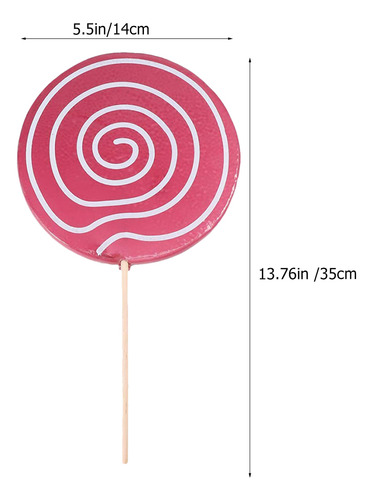 2pcs Lollipop Decor Simulation Lollipop Props Party Festival