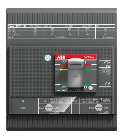 Abb 1sda067621r1 Interruptor Caja Moldeada Xt2h 63amp 4polos Tmax 160