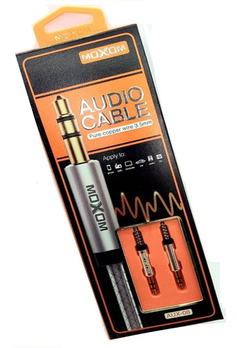 Cable Moxon Auxiliar Audio Plug And Plug Mini Jack 3.5 Mm