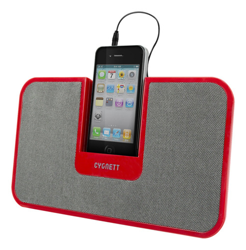 Cygnett - Soporte De Altavoz Para Smartphones (rojo)