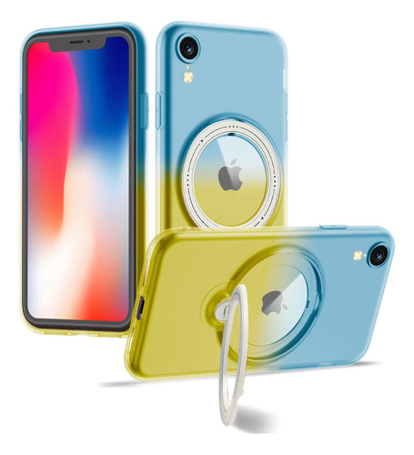 Funda Xiqi Para iPhone XR Con Soporte De Anillo Giratorio De