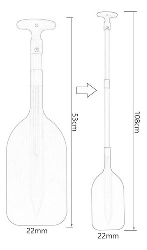 Kayak Paddle Float Boat Paddle Flexible Plegado Remo