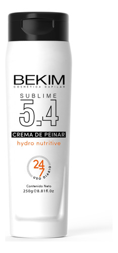 Crema De Peinar Sublime 5.4 Hydro Nutritive 250g Bekim