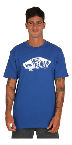 Remera Vans Hombre Style 76 Ss Manga Corta Azul Vn00004xamqs