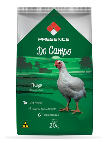 Ração Natural Presence - P/frango Galinhas Aves Engorda 20kg