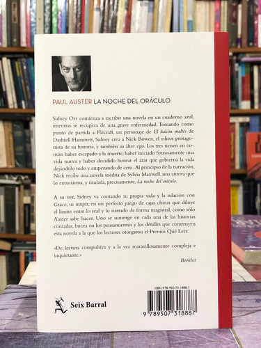 Imagen 2 de 2 de La Noche Del Oráculo - Paul Auster