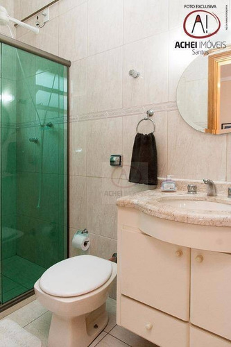 Imagem 29 de 30 de Linda Casa Triplex À Venda, Totalmente Independente, 4 Suítes, 2 Vagas, Quintal, Piscina Campo Grande, Santos. - Ca1195