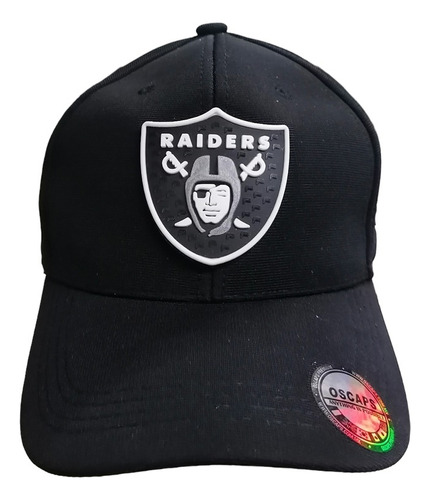 Gorra Nfl Las Vegas Raiders Con Logo En Goma 3d