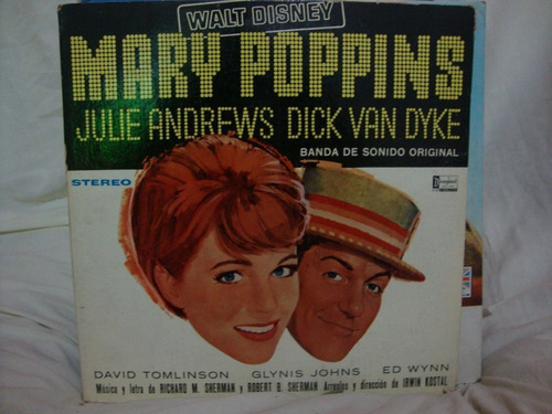 Vinilo Mary Poppins Andrews Van Dyke Richard Sherman Bs1