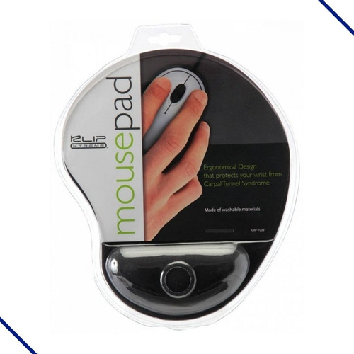 Imagen 3 de 3 de Pad Mouse De Gel Ergonómico Klip Kmp-100b Apoya Muñecas