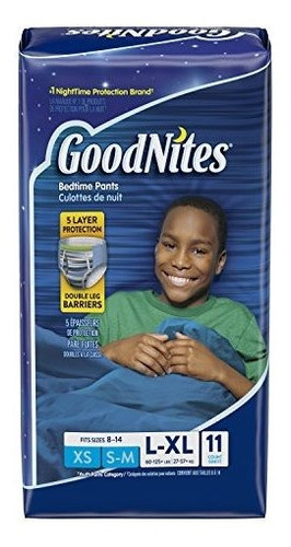 Imagen 1 de 11 de Ropa Interior Para Mojar La Cama Para Niños Goodnites, L-xl,