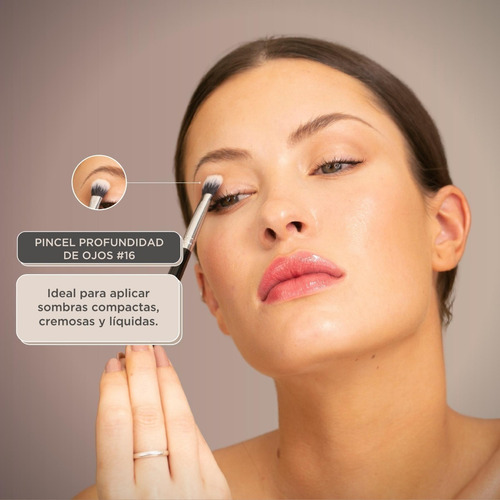 Imagen 6 de 9 de Set Brochas Pinceles Regina Maquillaje Crueltyfree Esencial