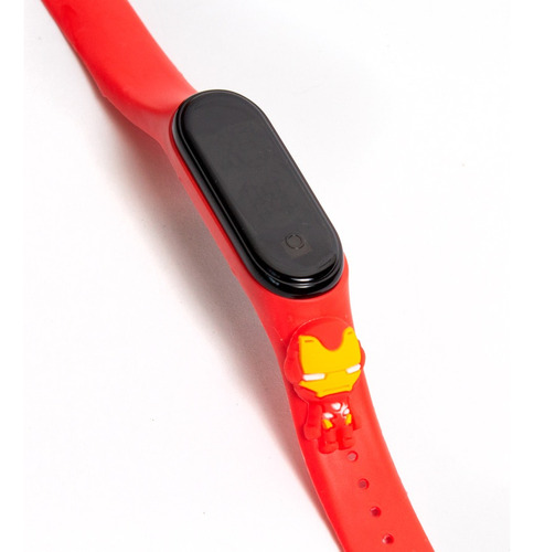 Relojes Led Sumergible Pulsera Silicona  Avengers Para Niños