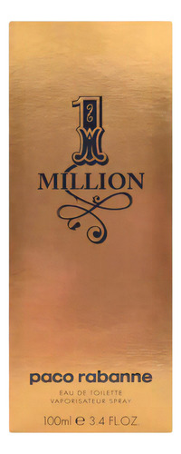 Perfume para hombre 1 Million Eau de Toilette Paco Rabanne Million, 100 ml