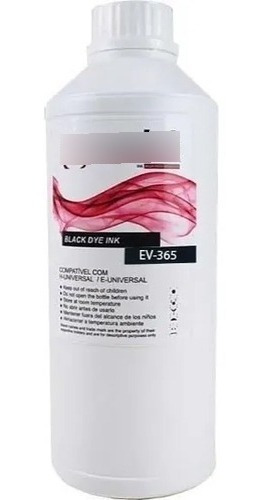 Kit 2x Refil Tinta Preta Universal 664 L355 L1800 1l