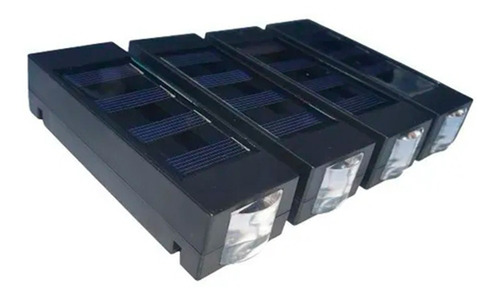 Pack X4 Aplique Solar 2 Watts 2 Leds De Pared Foco 