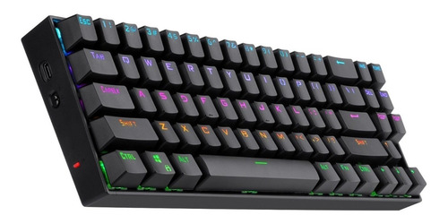Imagen 3 de 8 de Teclado gamer inalámbrico Redragon Deimos K599-KRS QWERTY Red inglés UK color negro con luz RGB