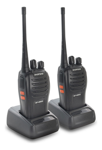 Radio Transmisor Baofeng 2 Vías 400-470 Mhz Kit 2un Bf-666s