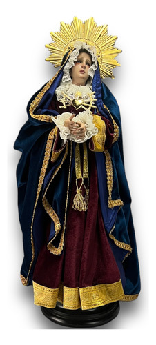 Virgen De Los Dolores Para Vestir Con Accesorios 70cm