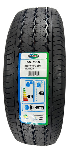Pneu 225/70r15c Milever 112/110r Ml150 8 Lonas Carga +brinde