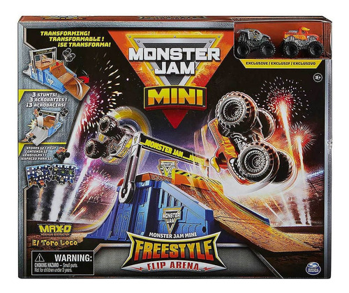 Monster Jam - Flip Arena Com Mini Max-d E El Toro Loco Cor Colorido