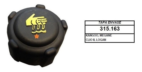 Tapa Envase Deposito Refrigerante Renault Clio -98 - Kangoo