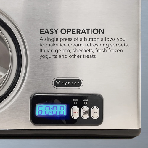 Máquina Para Hacer Helado Icm-15ls, 1.5 L