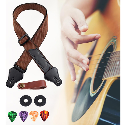 Correa De Guitarra Ajustable Duradera Para Guitarra