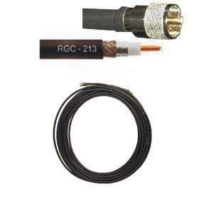 15 Metros Cabo Rgc213 Com Conectores  Uhf Macho Soldados