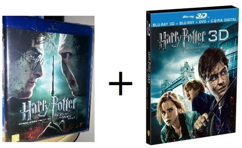 Blu-ray Harry Potter & As Relíquias Da Morte Pt. 1 3d & Pt 2