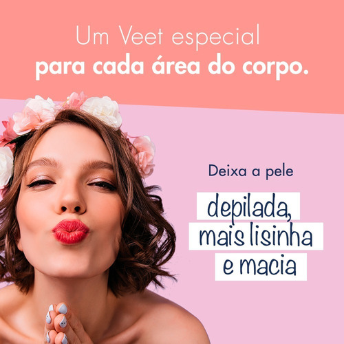 Cera Fria Corporal Pele Delicadas Com 12 Folhas Veet