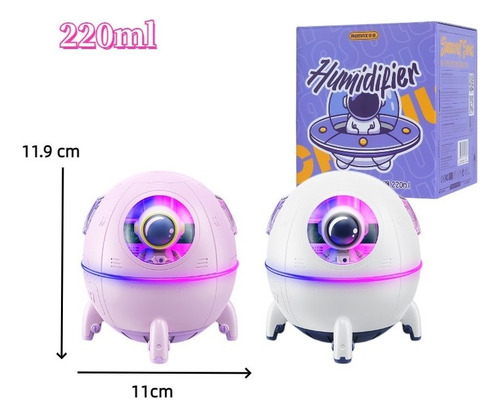 Humidificador difusor Boneco Astronauta Galaxy, color blanco