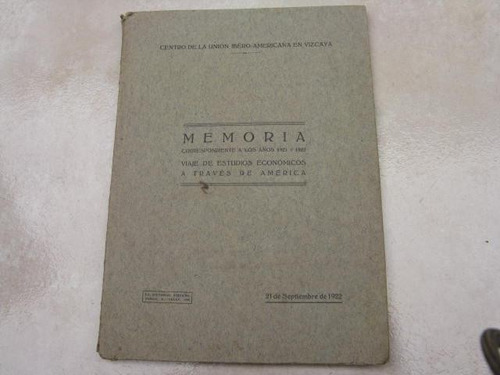 Mercurio Peruano: Boletin Memoria Economica 1922 L25