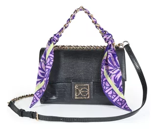 Bolsa Crossbody Cloe Para Mujer Look Animal Skin Con Mascada