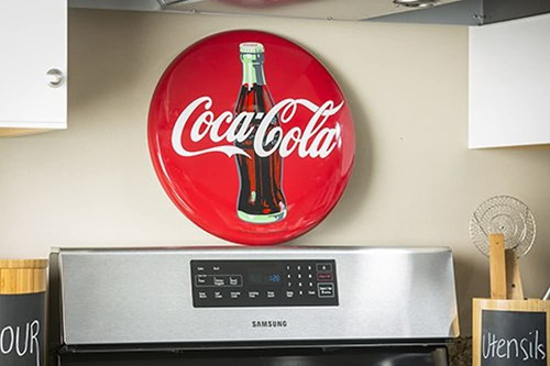 Imagen 2 de 3 de Señal De Coca Cola 16'' Ronda