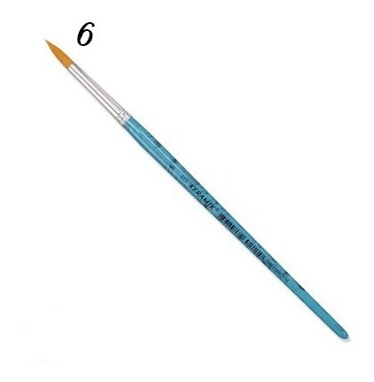 Imagem 4 de 5 de Kit Pincel Redondo Para Aquarela Keramik 311 - 04 Tamanhos